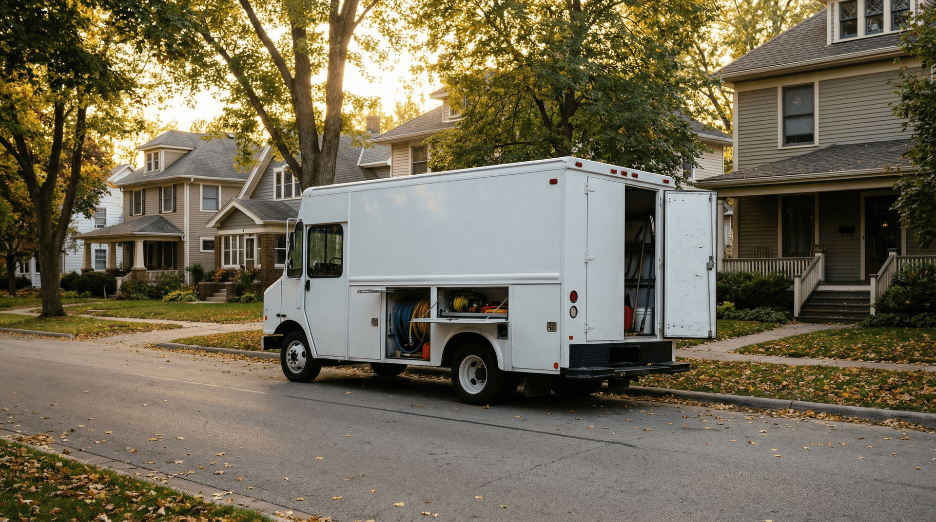Rat Control Knoxville team member standing beside company service truck in Knoxville